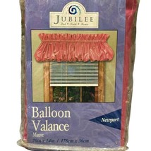 Jubilee Balloon Valance Mauve Pink 1990s 70 x 14 Inch New Old Stock Vintage - £9.98 GBP