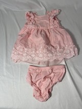 Baby Girl Pink Dress and Diaper Cover sz 12 months - $9.50