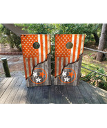 Waterproof Cornhole WRAPS / Tennessee Tristar and TN Orange USA Flag/ Laminated  - $85.00