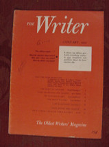 THE WRITER January 1952 Wyatt Blassingame Frank Brookhouser Steve McNeil - £6.90 GBP