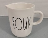 Rae Dunn Gravy Cup w Long Black Lettering POUR Artisan Collection by Mag... - £7.88 GBP