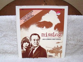 CED VideoDisc Missing (1982), Starring Jack Lemmon, Universal Pics, MCA Home Vid - £3.91 GBP