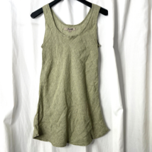 Flax Womens Cute Soft Linen Sleeveless Spring Summer Shirt Top Sz S Small - $19.88