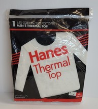 Vintage 1994 Hanes Thermal Top Men&#39;s Size 2XL NEW Sealed White NOS - £17.40 GBP