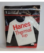 Vintage 1994 Hanes Thermal Top Men's Size 2XL NEW Sealed White NOS - $21.77