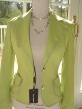 Dolce &amp; Gabbana Green Blazer Jacket With Silver Logo Buttons Nwt Sz 38 - £576.95 GBP