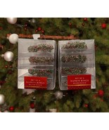 NWT Lot of 2 (Set of 4 each) Green &amp; Red Beaded  Napkin Rings Christmas ... - $24.74