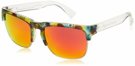 Electric Knoxville Union Sunglasses Havana Frame Gray Fire Chrome Mirror... - $74.79