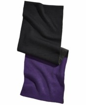 Alfani Men&#39;s Colorblocked Blanket Scarf &amp; Space-Dyed Gloves- Black, Purple, Gray - $16.99