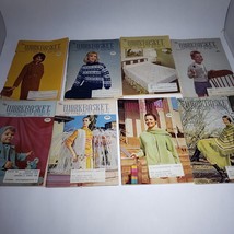 Lot of 8 VTG The Workbasket Magazine 1967 Needlecraft Knit Crochet Scrapbook - £6.91 GBP