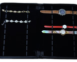 Watch Bracelet POUCH display caddy 20 watches insert travel folder leath... - $41.95