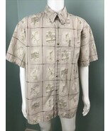 Men&#39;s S/S Columbia Sportswear River Lodge Fishing Print Button Front Shirt  - €21,04 EUR