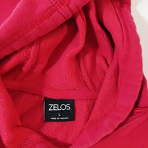 Zelos Men’s Red Cotton Blend Drawstring Hoodie Pullover Sweatshirt Size Large image 4