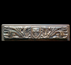 Crusader Templar Griffins Shield Coat of Arms Symbol Sign wall sculpture... - $24.74