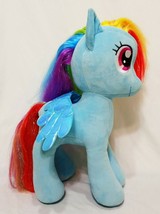 Rainbow Dash My Little Pony Ty Sparkle Plush Stuffed Animal 16.5&quot;  2015 Blue  - £19.23 GBP