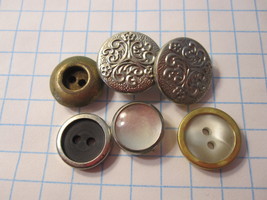 Vintage lot of Sewing Buttons - fun mix #2 - $10.00