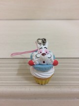 Disney White Rabblit Cupcake Figure, Keychain. Alice in Wonderland. RARE ITEM - £15.97 GBP