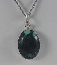 925 Sterling Silver Copper Turquoise Gemstone Handmade Pendant Her Gift PS-2504 - £24.92 GBP