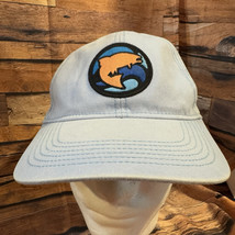 Fish Patch Cap Hat Light Blue SnapBack Adjustable Lake Fishing Outdoors OC - £14.43 GBP