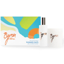 Byron Summer Days Xmas Candle 160g &amp; Room Spray 50ml Gift Set - £69.20 GBP