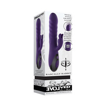 Evolved Rascally Rabbit Rechargeable Thrusting Swirling Silicone Vibrator Purple - £107.10 GBP