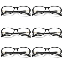 6 Pair Womens Blue Light Blocking Reading Glasses Anti Blue Light Ladies Readers - £12.05 GBP