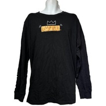 Jean-Michel Basquiat Empire Crown Long Sleeve Graphic T-Shirt Size 2X - £20.41 GBP