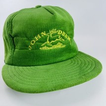 John Deere Snapback Hat Cap Made USA Louisville Corduroy Trucker Farmer VTG - $486.03