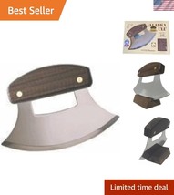 Versatile 6-Inch Ulu Knife with Ergonomic Wooden Handle - Culinary Essen... - $44.00