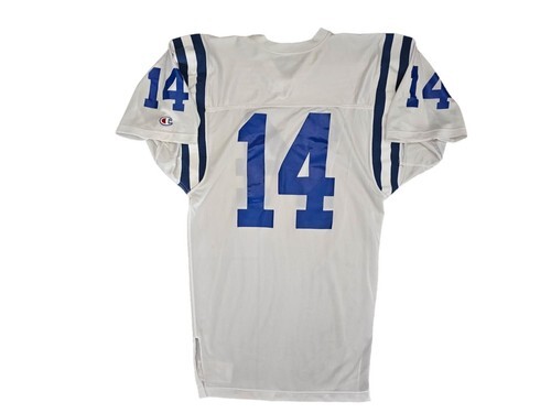 Vtg 1990s Indianapolis Colts  #14 Game Issued White Jersey Sz XL Mint Condition Item image 4