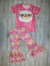 NEW Baby Shark Boutique Short Sleeve Shirt Bell Bottom Pants Outfit Set  - $5.99+