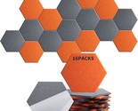 Mollywell 16 Pack Acoustic Panel, Hexagonal Sound Proof Foam Panels 14&quot; ... - $50.99