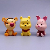 Winnie The Pooh and Friends Birthday Cake Topper Toy Set (Set Of 3pc) 3&quot;... - £13.54 GBP