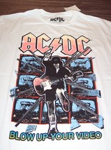 Vintage Acdc AC-DC Blow Up Your Video T-Shirt Medium New w/ Tag Angus Young - £15.64 GBP