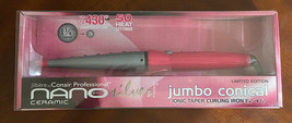 New! Jilbere Nano Silver Tools Pink Jumbo Conical Coni Ionic Taper Curling Iron - £32.06 GBP