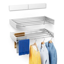 , Wall Mounted Drying Rack, Clothes Drying Rack, Retractable Drying Rack, 31.5&quot;  - £81.92 GBP