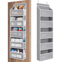 Over The Door Organizer Storage, 5 Shelf Hanging Door Organizer With 5 Large Cap - £36.76 GBP