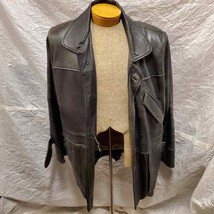 Ampel Men&#39;s Black Leather Jacket, Size M - £47.36 GBP