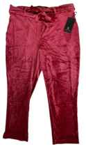 Jules &amp; Leopold Women&#39;s Slim Leg Ankle Length Velour Pants w/ Belt Size ... - $432.59 MXN