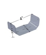 Package of 10 - 3&quot; x 4” Inch Hidden Gutter Downspout Clips White - $328.30 MXN