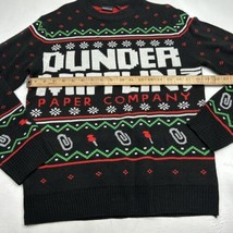 The Office Dunder Mifflin Black Ugly Christmas Sweater Michael Scott Men’s M - £22.37 GBP