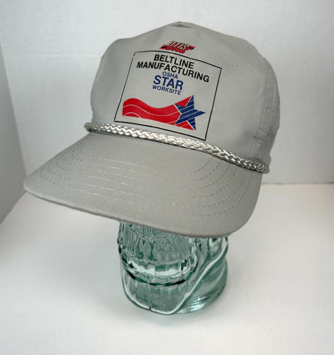 OTIS Beltline Manufacturing Vintage 1980&#39;s Strap Back Hat Cap, Gray - OS... - $24.70