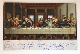 The Last Supper Leonardo de Vinci Postcard Posted 1907 Le Cena Milano M29865 - £7.07 GBP