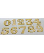 Solid Brass House Door Numbers 2-3/8&quot; Inch (6cm) 0123456789 Offices Hote... - £1.95 GBP+