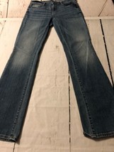 DKNY Women&#39;s Jeans Soho Boot Cut Distressed Blue Jeans 5 Pocket Size 2 X 33 - £22.55 GBP