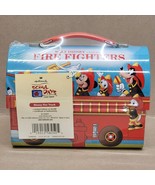 Disney &amp; Co Hallmark School Days Fire Fighters Mini Metal Lunch Box Mick... - $13.54