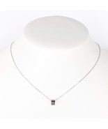 Silver Tone Necklace With Jet Black Inlay &amp; Stacked Circular Pendant - $31.42 CAD