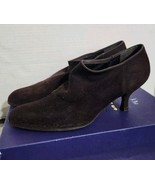 Stuart Weitzman Womens Ankle Booties Sz 6M Suede Stretchy Sock Heeled Ch... - $51.55 CAD