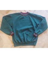 VTG 90s Jansport Forest Green Burgundy Sweatshirt Unisex Crewneck Sweats... - £22.76 GBP