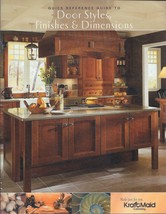 Door Styles, Finishes &amp; Dimensions Quick Reference Guide-KraftMaid Cabin... - $1.75